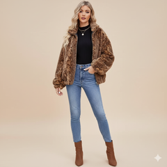Artificial Fox Fur Coat