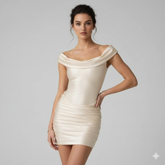 Gold cream Dress