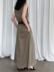 Linen Cinched Dress