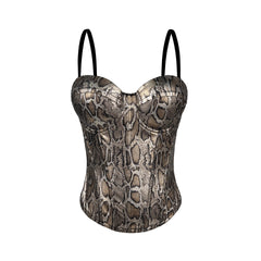 Spaghetti snake Corset Top
