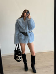 Canary Fur Coat