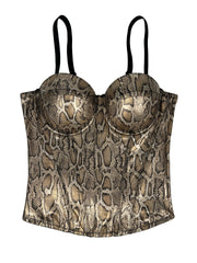 Spaghetti snake Corset Top