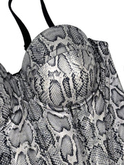 Spaghetti snake Corset Top