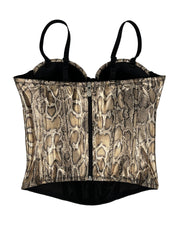 Spaghetti snake Corset Top