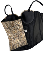 Spaghetti snake Corset Top