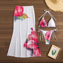 white flory bikinii set